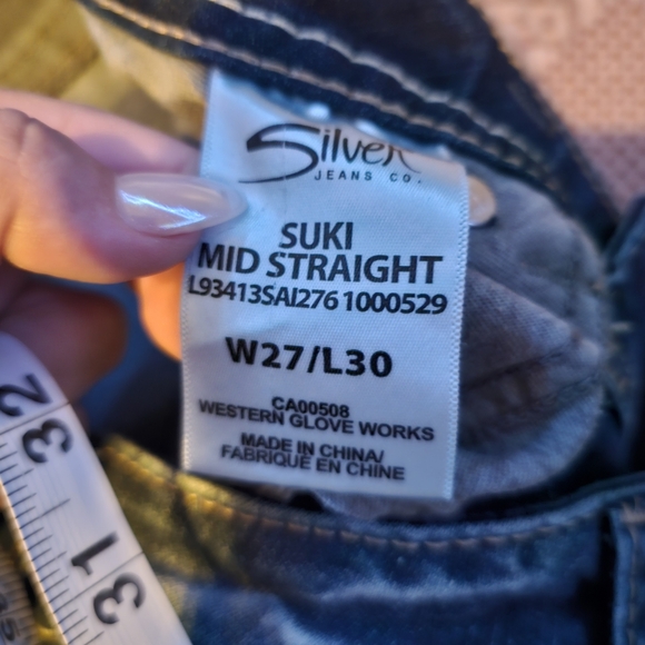 Silver Jeans Women's Suki Mid Straight Waist 27 Length 30 Worn Once - Picture 2 of 6